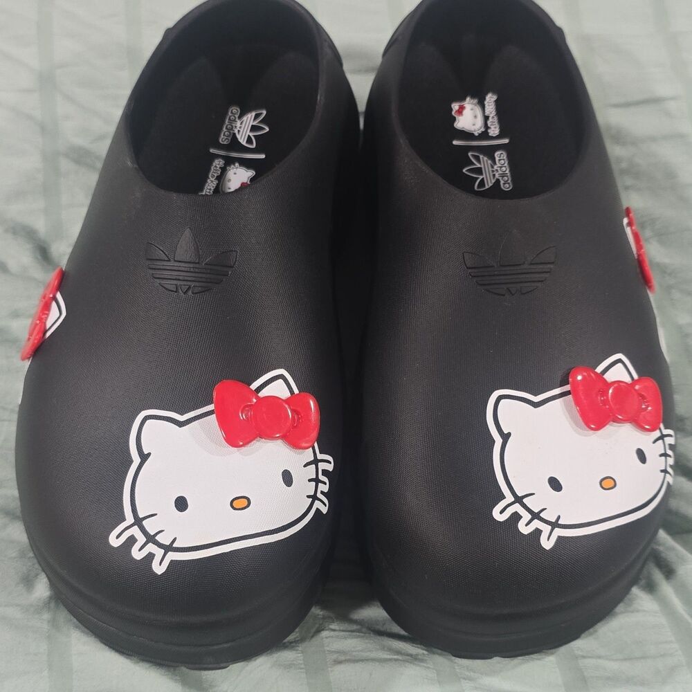 Adidas x Hello Kitty AdiFom Stan Smith Women’s 50th Anniv. MULES Clogs 8 US VGC